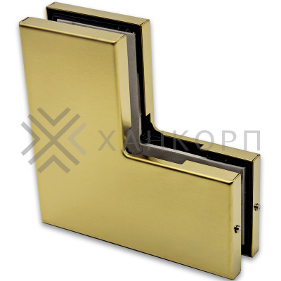 Фитинг угловой FKF-23, нержавейка/брашированное золото