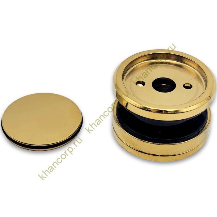Точечное крепление FKK-25 без зенковки для стекла 10 мм, нержавейка/золото