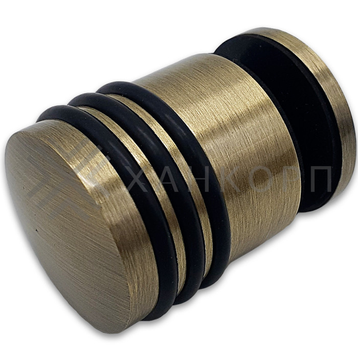 Ручка кноб Йота FDR-144 без резиновых торцов (односторонняя), латунь/бронза