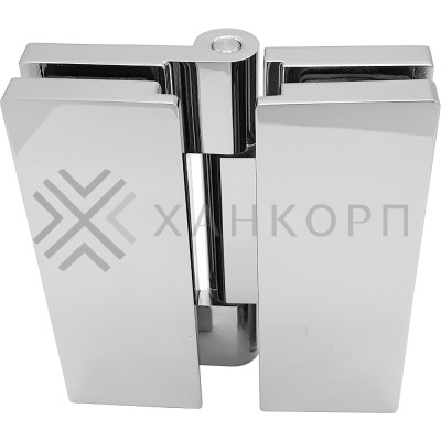 Петля Гера FDP-121 стекло-стекло 180˚, цинк/хром