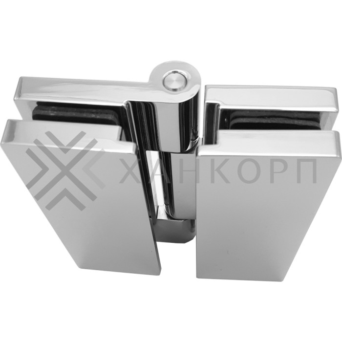 Петля Гера FDP-121 стекло-стекло 180˚, цинк/хром