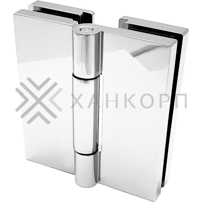 Петля Гера FDP-121 стекло-стекло 180˚, цинк/хром