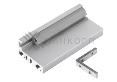Комплект дверной коробки FDM-63, L-образный 2.5 м, алюминий/анодированный