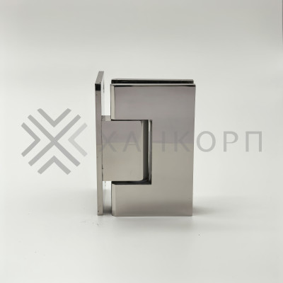 Петля Альфа α FDP-10 стена-стекло с боковым креплением, нержавейка/полированный