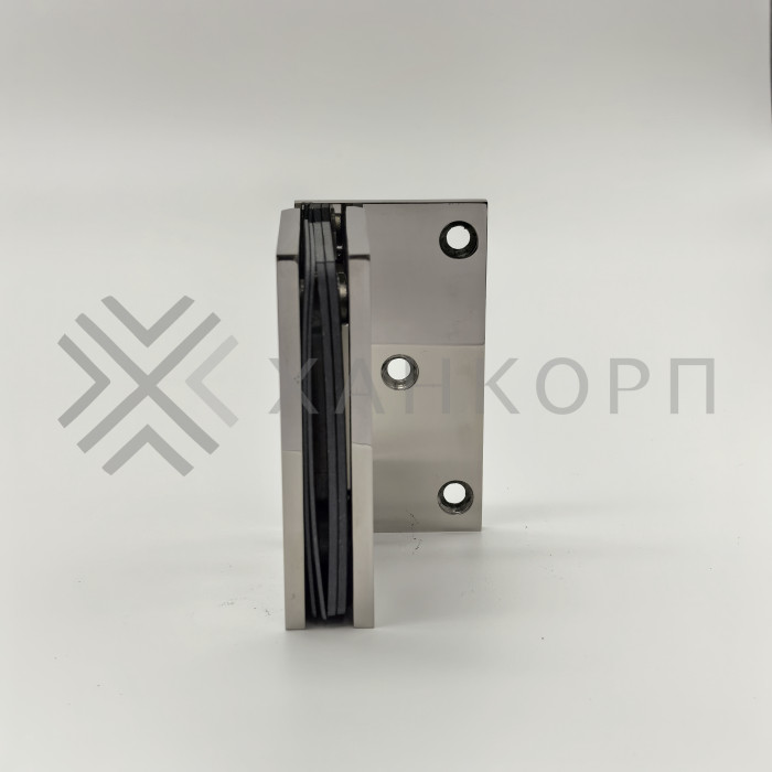 Петля Альфа α FDP-10 стена-стекло с боковым креплением, нержавейка/полированный