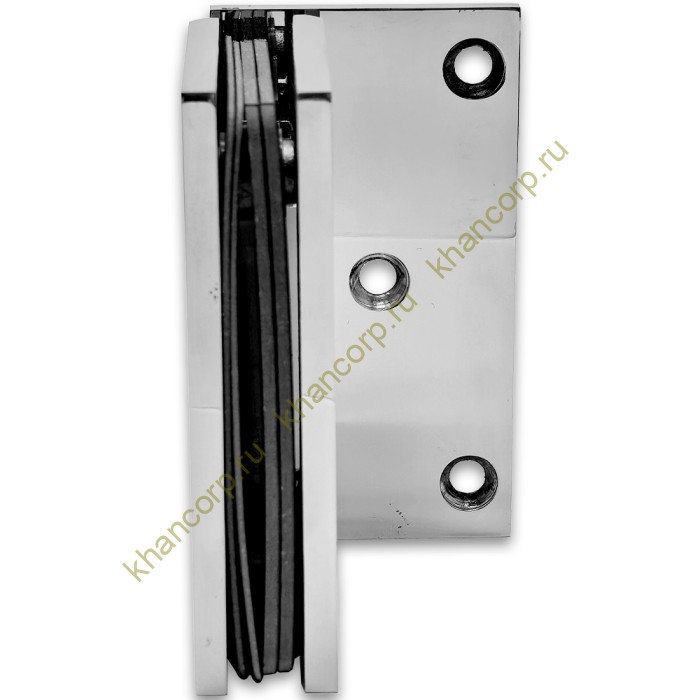 Петля Альфа α FDP-10 стена-стекло с боковым креплением, нержавейка/полированный