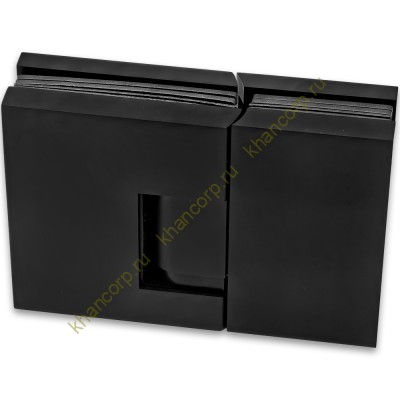 Петля Фурия FDP-242R стекло-стекло 180° правая, с подъемным механизмом, латунь/черный