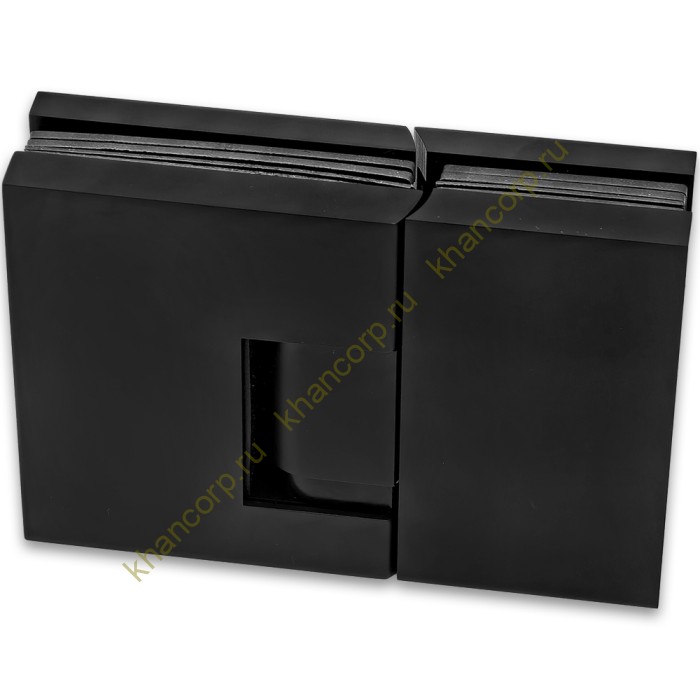 Петля Фурия FDP-242R стекло-стекло 180° правая, с подъемным механизмом, латунь/черный