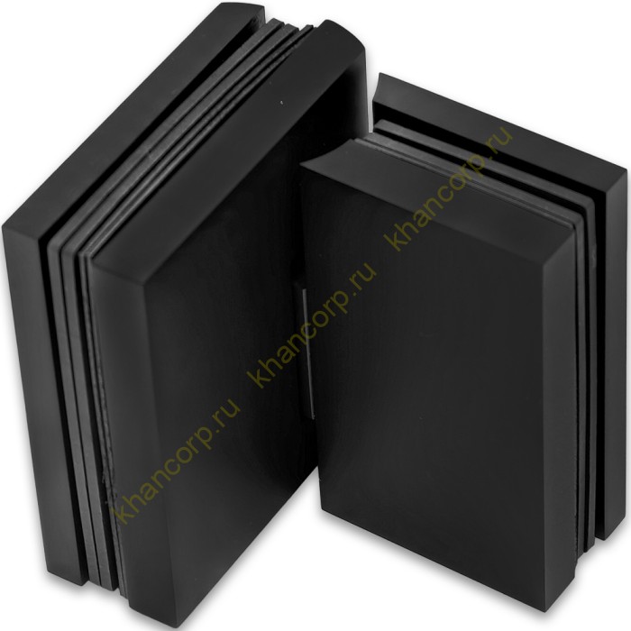 Петля Фурия FDP-242R стекло-стекло 180° правая, с подъемным механизмом, латунь/черный