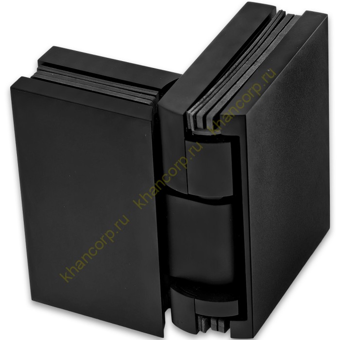 Петля Фурия FDP-242R стекло-стекло 180° правая, с подъемным механизмом, латунь/черный