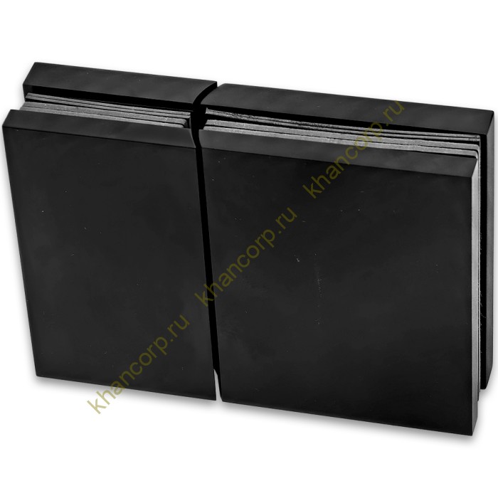 Петля Фурия FDP-242R стекло-стекло 180° правая, с подъемным механизмом, латунь/черный