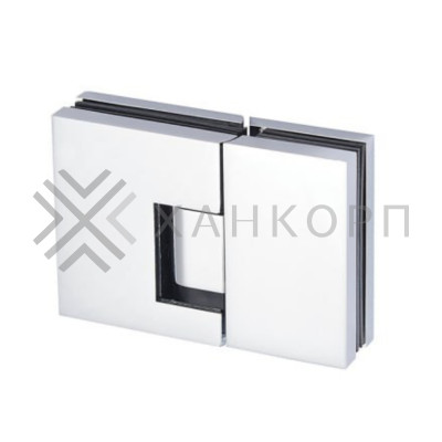 Петля Фурия FDP-242R стекло-стекло 180° правая, с подъемным механизмом, латунь/черный