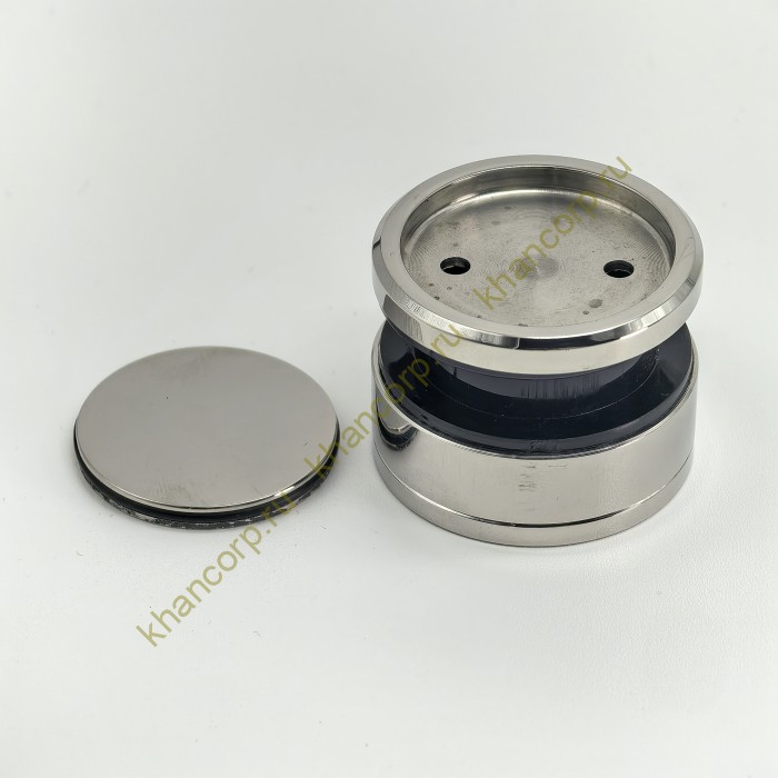 Точечное крепление FKK-31 с крышкой 12-18 мм без зенков O35 мм регулировка для стекла 10-12 мм, нержавейка/полированный