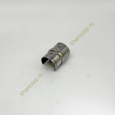 Соединительная муфта FOP-42.06 внутренняя, для трубы Ø42.4*1.5 мм, GRIT 600, нержавейка/полированный