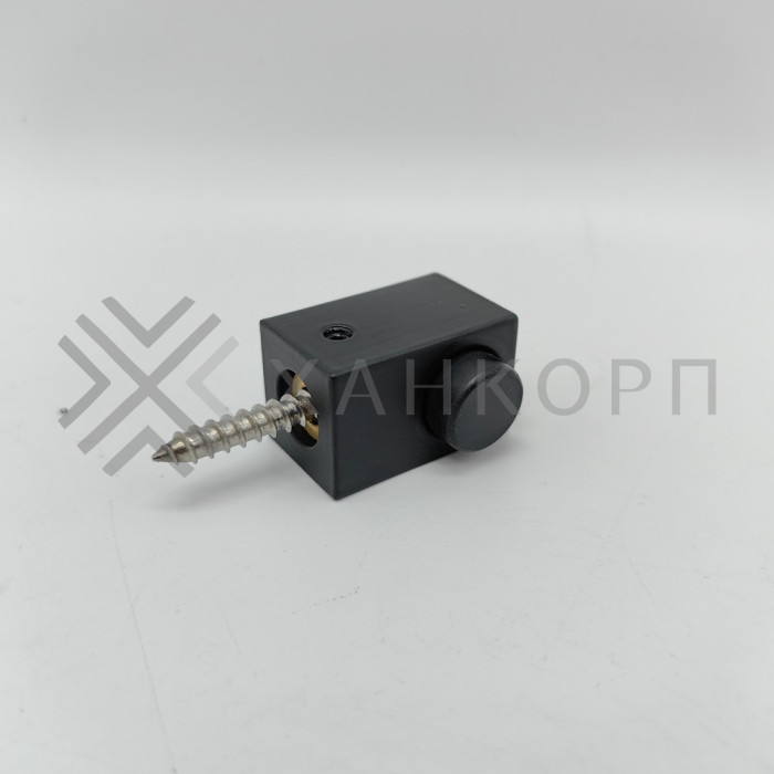 Дверной стопор FDA-08L левый к стене/полу, нержавейка/черный