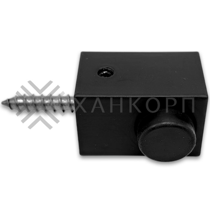 Дверной стопор FDA-08L левый к стене/полу, нержавейка/черный