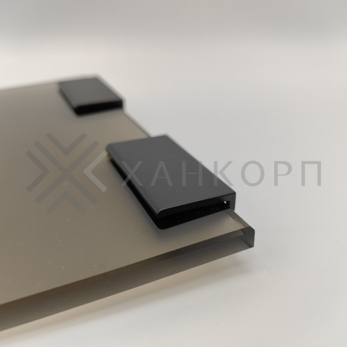 Полкодержатель FDA-21 для стекла и зеркал 8-10 мм, цинк/черный