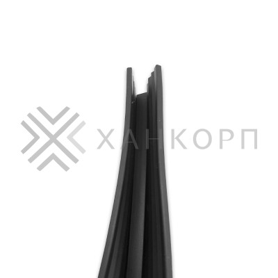 Уплотнитель черный FDPA-541 для опорного профиля (FDPA-54.1) 30х17х2 под стекло 8 мм, черный