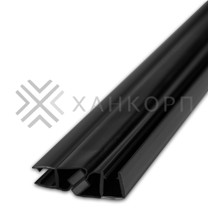 Уплотнитель магнитный 90° открывание внутрь, черный 2.5 м под стекло 8 мм FDPP-215.8