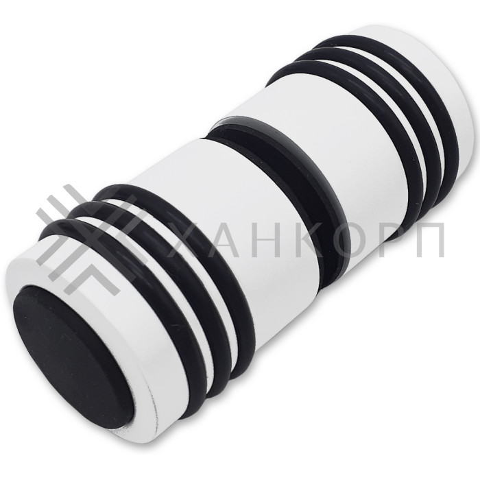 Ручка кноб Йота FDR-141 с одним резиновым торцом, латунь/белый