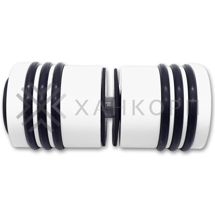 Ручка кноб Йота FDR-141 с одним резиновым торцом, латунь/белый