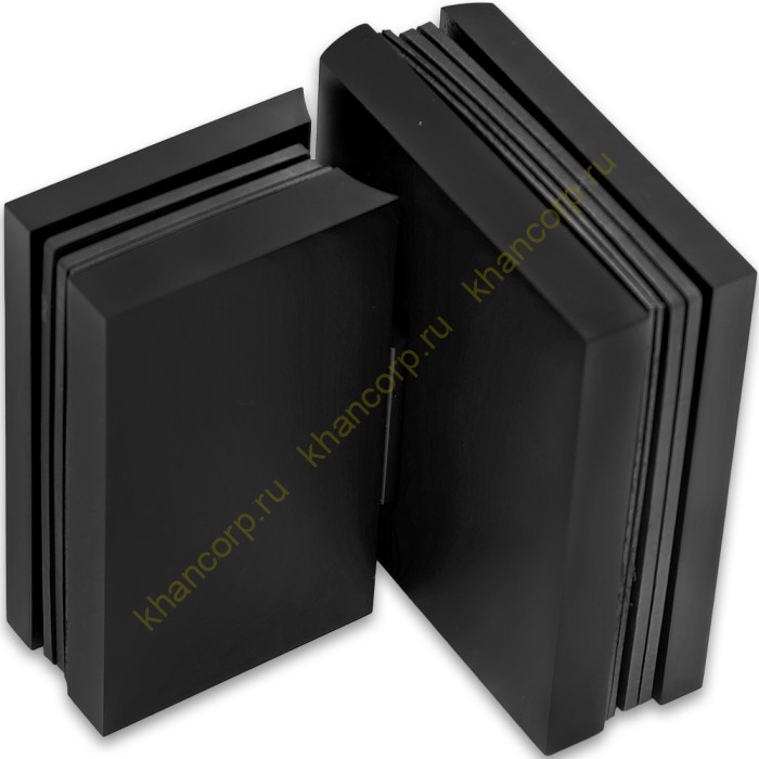 Петля Фурия FDP-242L стекло-стекло 180° левая, с подъемным механизмом, латунь/черный