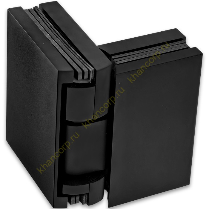 Петля Фурия FDP-242L стекло-стекло 180° левая, с подъемным механизмом, латунь/черный