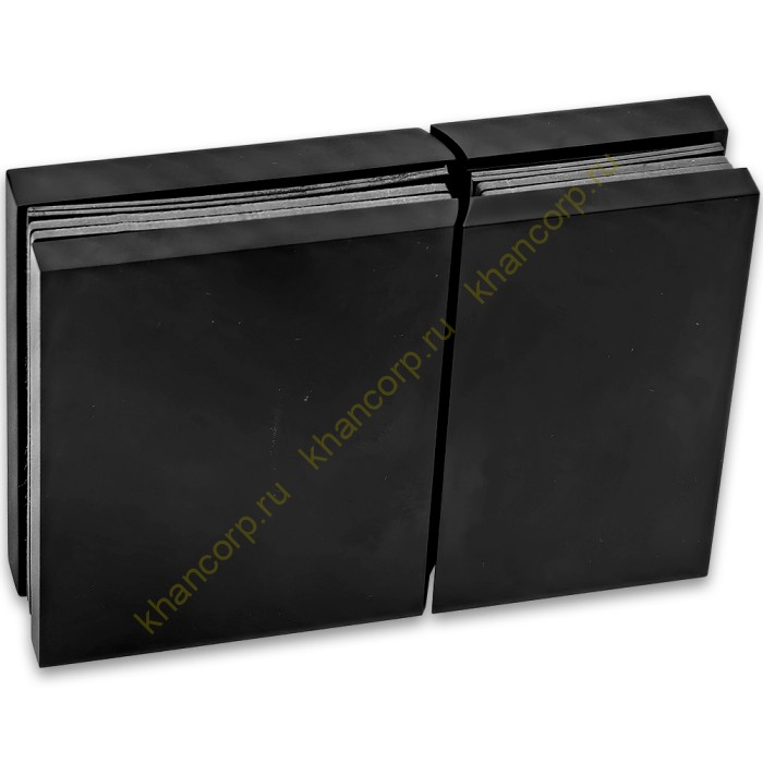 Петля Фурия FDP-242L стекло-стекло 180° левая, с подъемным механизмом, латунь/черный