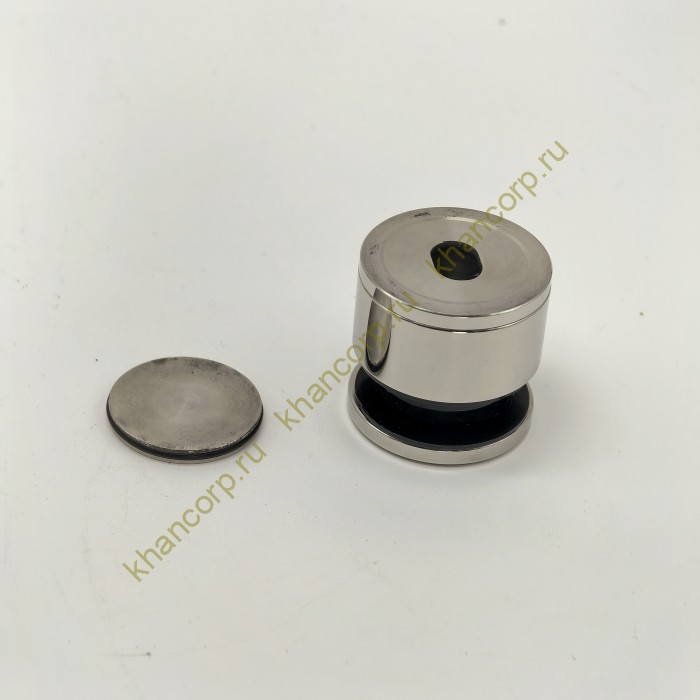 Точечное крепление FKK-32 с крышкой 19-26 мм без зенковки O35 мм регулировка для стекла 10-12 мм, нержавейка/полированный