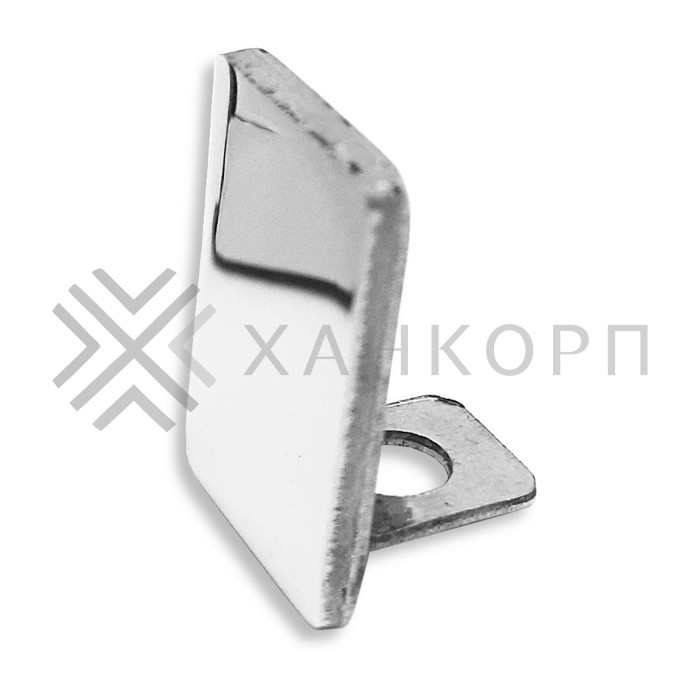 Заглушка торцевая FDPA-601 для П-образного профиля FDPA-60, нержавейка/полированный