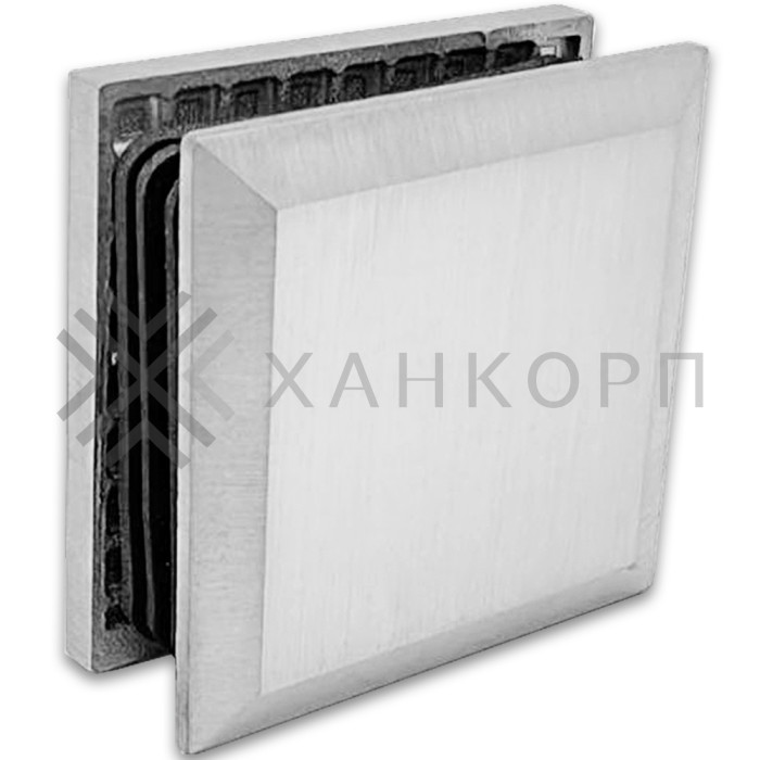 Коннектор Бета β FDK-22 стена-стекло 90˚, нержавейка/матовый