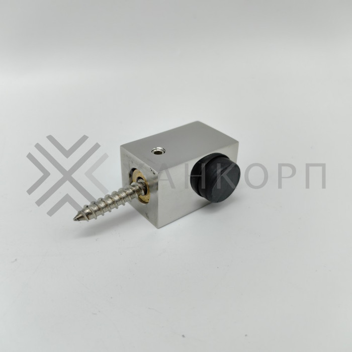 Дверной стопор FDA-08L левый к стене/полу, нержавейка/полированный