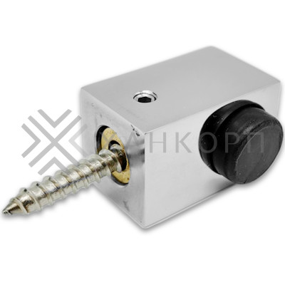 Дверной стопор FDA-08L левый к стене/полу, нержавейка/полированный