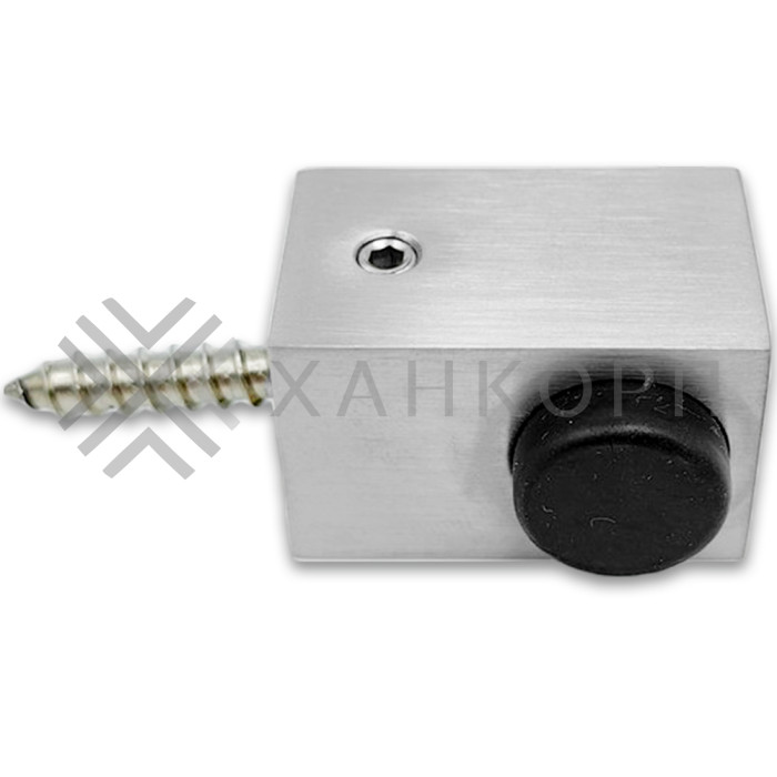 Дверной стопор FDA-08L левый к стене/полу, нержавейка/полированный