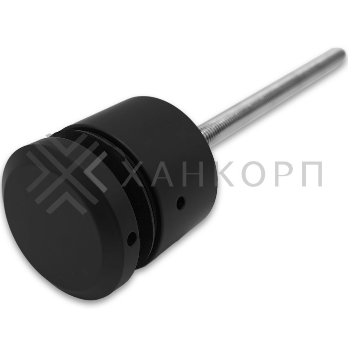 Стеклодержатель FKK-40, 10х30 мм Ø50 мм М10x1.5 для стекла, нержавейка/черный