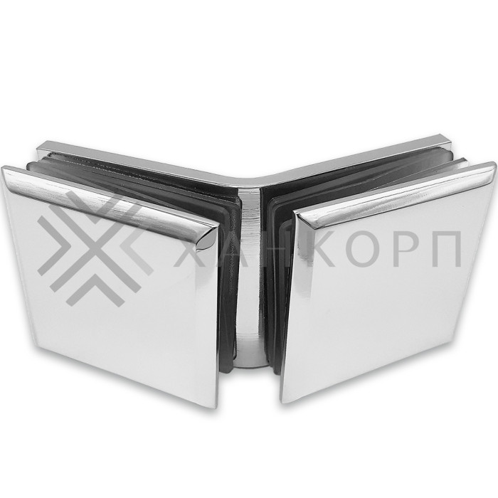 Коннектор Бета β FDK-28 стекло-стекло 135˚, латунь/хром