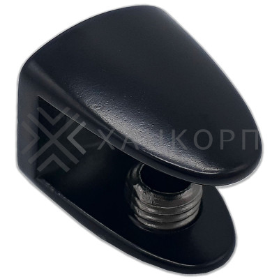 Полкодержатель FDA-30 для стекла и зеркал 8-10 мм, цинк/черный