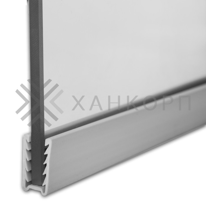 Уплотнитель серый FDPA-541 для профиля опорного (FDPA-54.1) 30х17х2 мм под стекло 8 мм, пог м