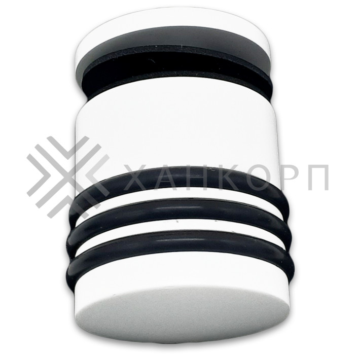 Ручка кноб Йота FDR-144 без резиновых торцов (односторонняя), латунь/белый