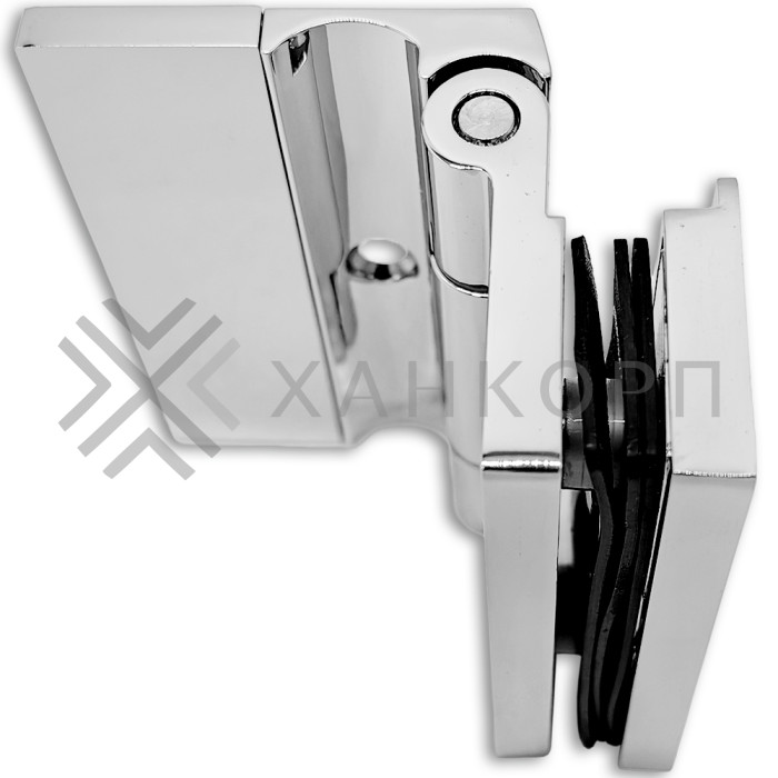 Петля Гера FDP-122 стена-стекло 90˚ открывание внутрь, цинк/хром
