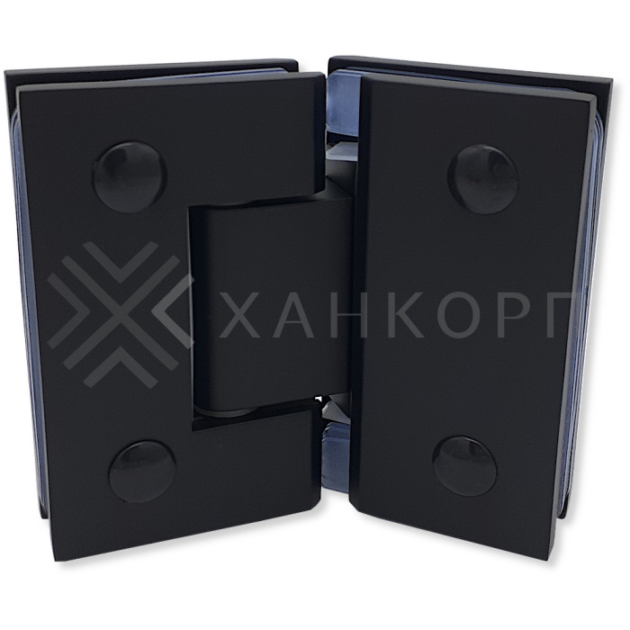 Петля Альфа FDP-14 стекло-стекло 135˚, цинк/черный