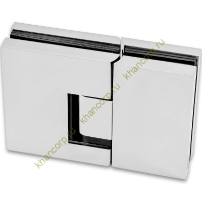 Петля Фурия FDP-242R стекло-стекло 180° правая, с подъемным механизмом, латунь/хром