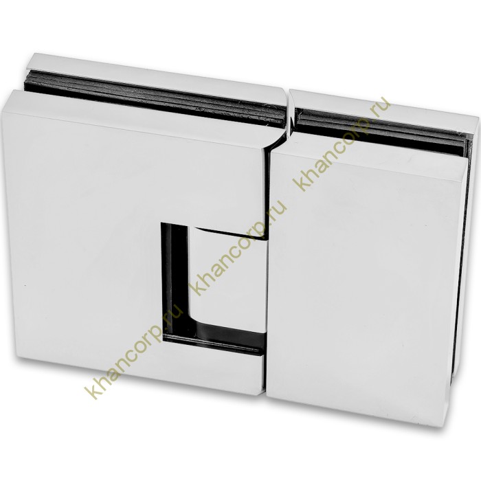 Петля Фурия FDP-242R стекло-стекло 180° правая, с подъемным механизмом, латунь/хром