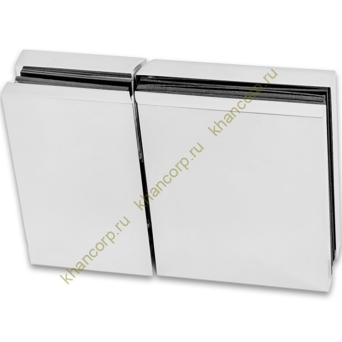 Петля Фурия FDP-242R стекло-стекло 180° правая, с подъемным механизмом, латунь/хром