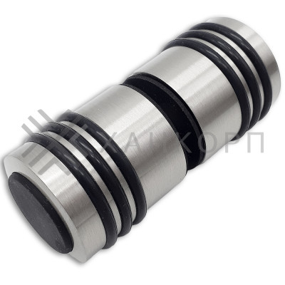 Ручка кноб Йота FDR-141 с одним резиновым торцом, латунь/матовый