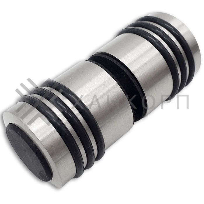 Ручка кноб Йота FDR-141 с одним резиновым торцом, латунь/матовый