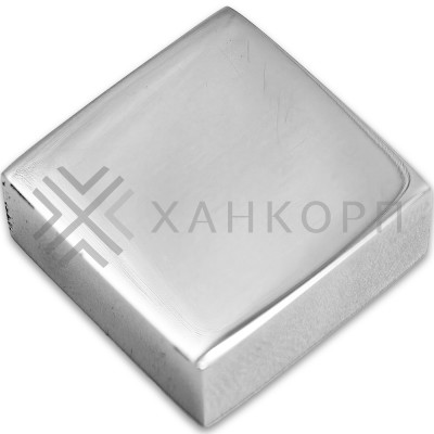 Заглушка квадратная FDRA-02 для ручки скобы 19х19 мм, нержавейка/полированный