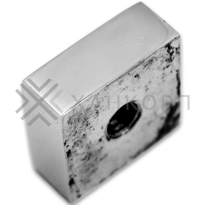 Заглушка квадратная FDRA-02 для ручки скобы 19х19 мм, нержавейка/полированный