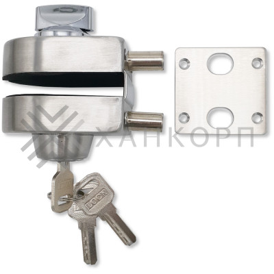 Замок FKZ-37 зажимной ключ/защелка, нержавейка/матовый