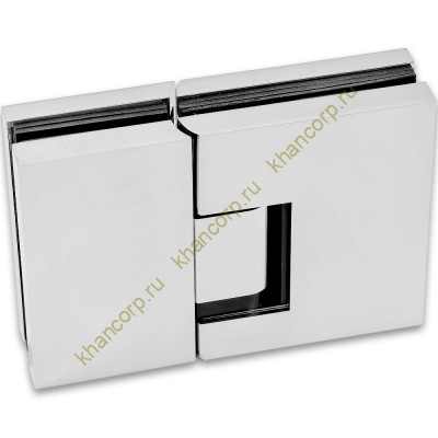 Петля Фурия FDP-242L стекло-стекло 180° левая, с подъемным механизмом, латунь/хром